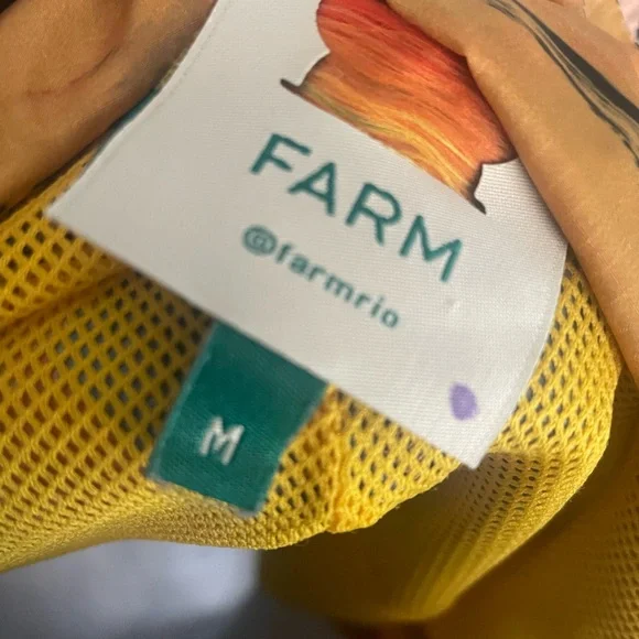 FARM Rio Red and Green Bomber Jacket with Artistic Print - Picture 6 of 6